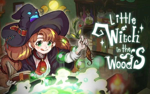 video game Little Witch in the Woods HD Desktop Wallpaper | Background Image