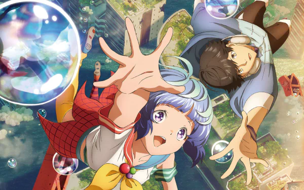Hibiki (Bubble) Uta (Bubble) Anime bubble HD Desktop Wallpaper | Background Image