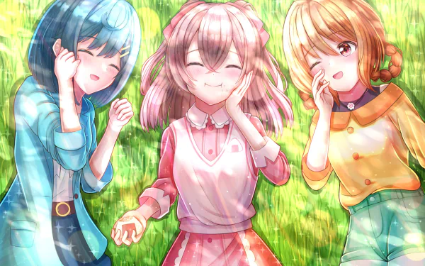 Nagomi Yui Hanamichi Ran Fuwa Kokone Anime Delicious Party Precure HD Desktop Wallpaper | Background Image