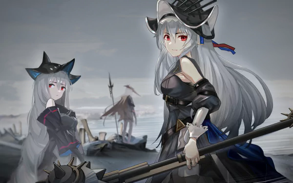 Specter (Arknights) Skadi (Arknights) video game Arknights HD Desktop Wallpaper | Background Image