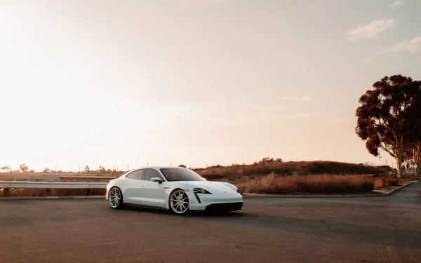 vehicle Porsche Taycan Turbo S HD Desktop Wallpaper | Background Image