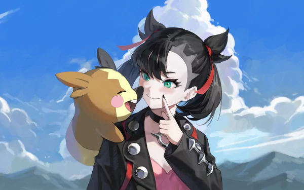 Morpeko (Pokémon) Marnie (Pokémon) video game Pokémon: Sword and Shield HD Desktop Wallpaper | Background Image