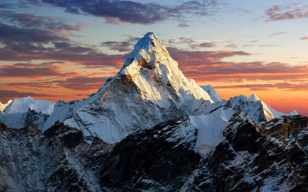 peak Nepal nature Mount Everest HD Desktop Wallpaper | Background Image