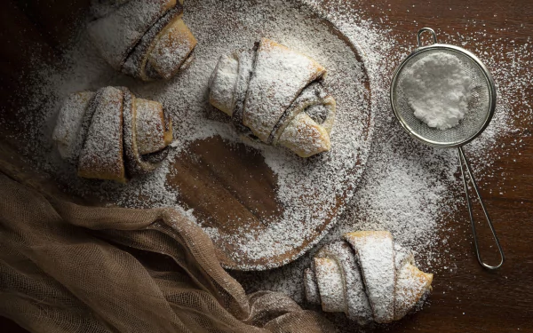 food croissant HD Desktop Wallpaper | Background Image