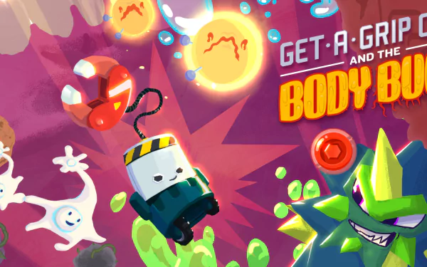 video game Get-A-Grip Chip and the Body Bugs HD Desktop Wallpaper | Background Image