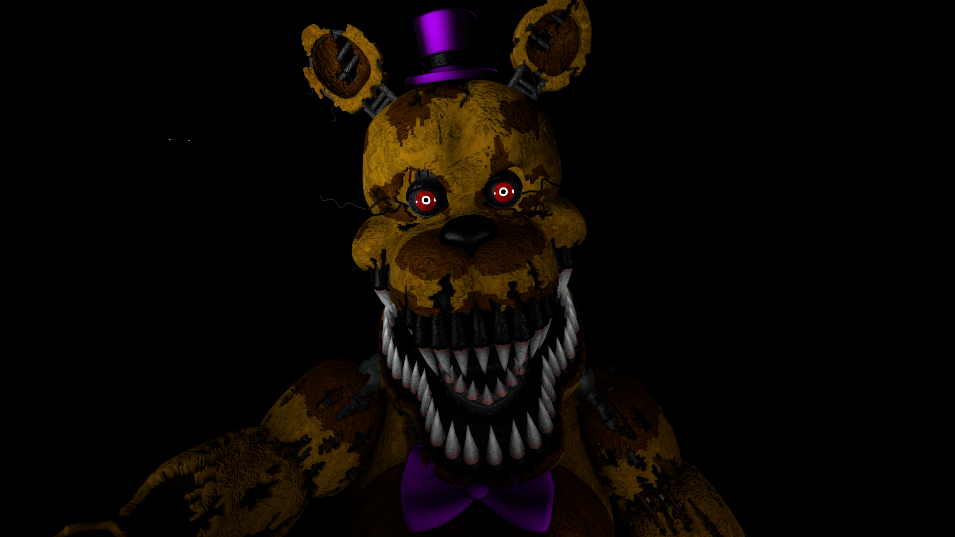 fnaf 4 nightmare freddybear wallpaper