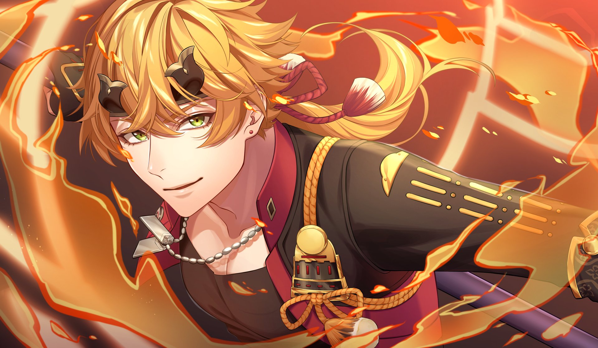 Download Genshin Impact Thoma (Genshin Impact) Video Game Anime 4k Ultra HD Wallpaper by しろわに🦈お仕事募集中