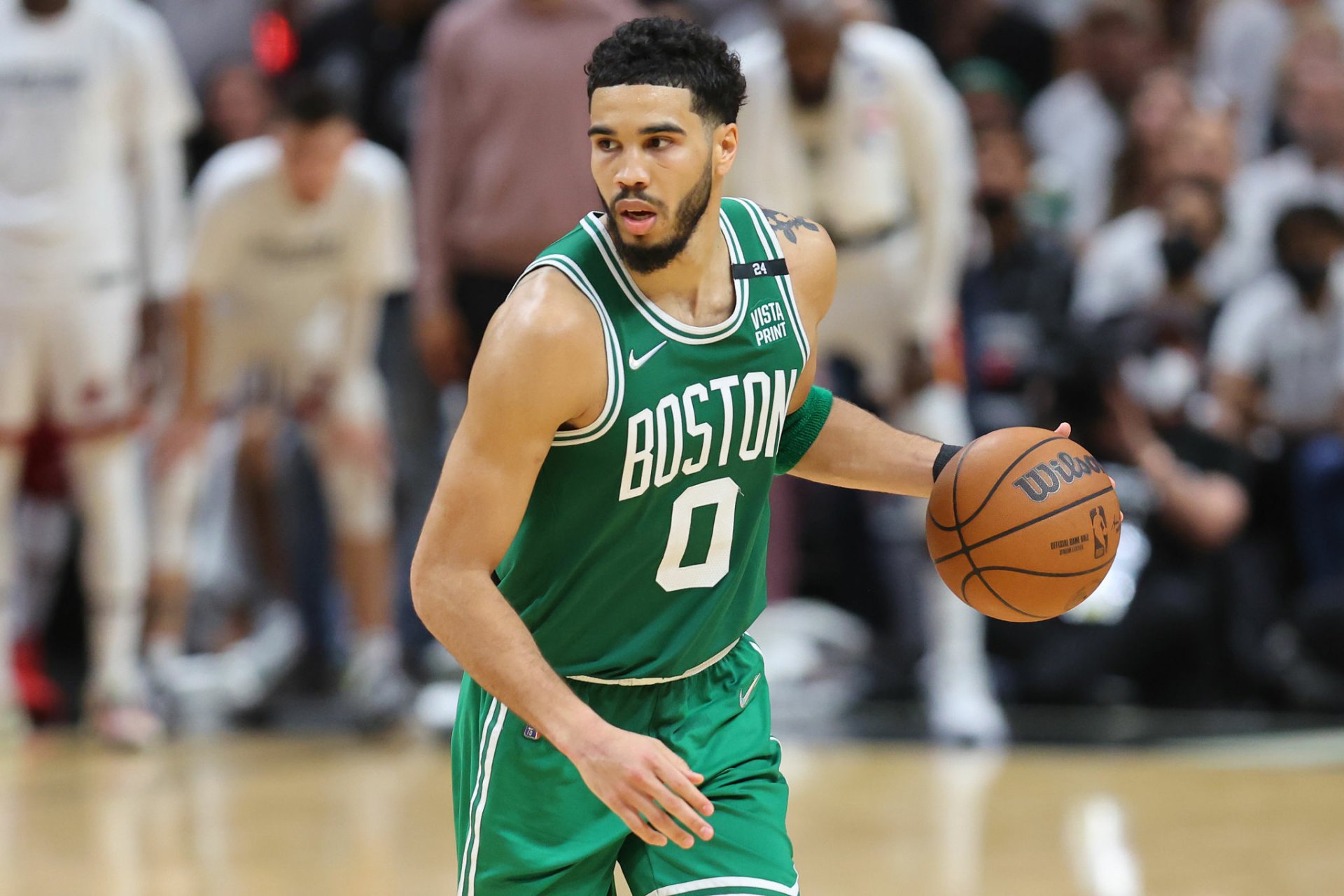 Download Boston Celtics Jayson Tatum Sports Hd Wallpaper