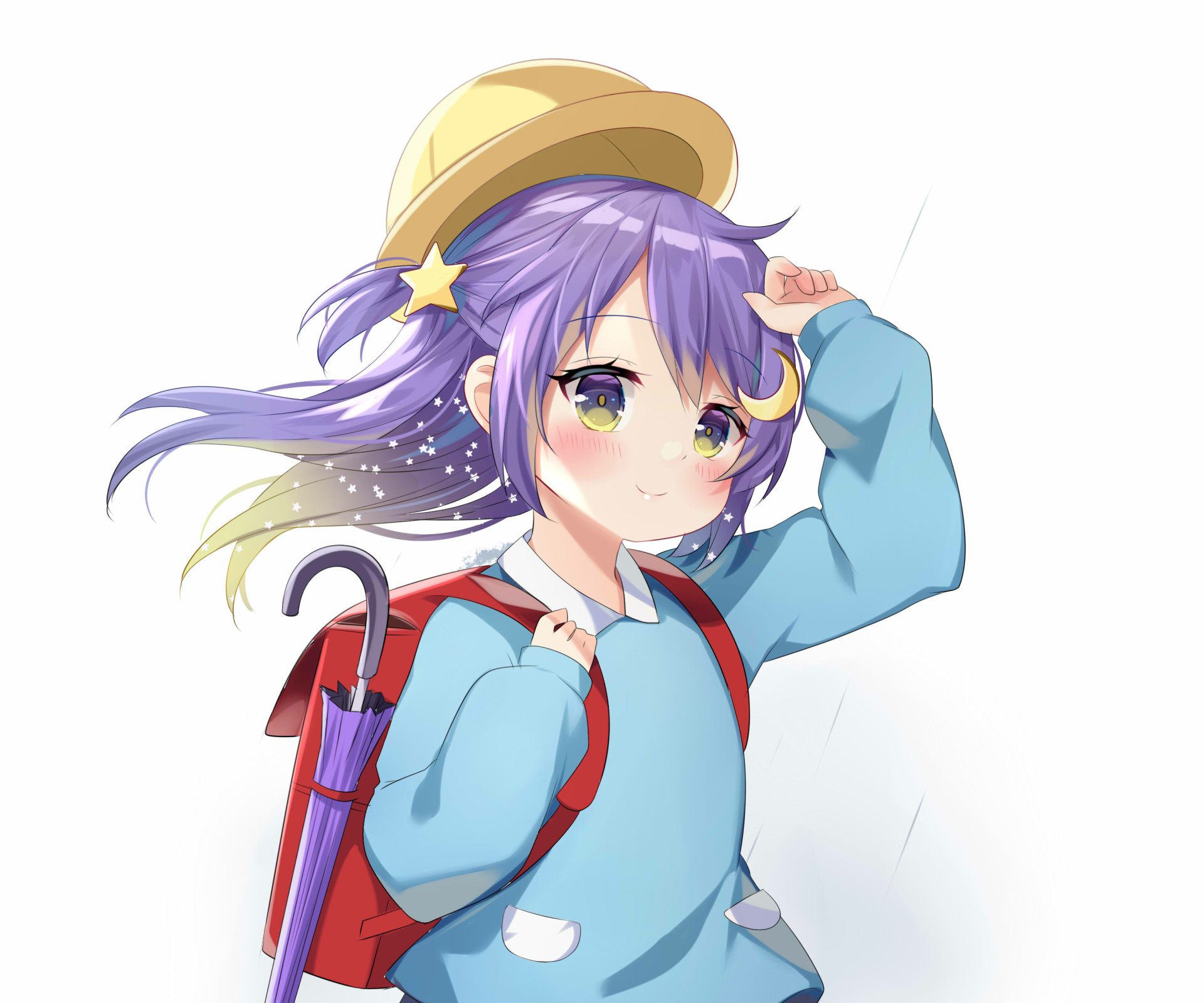 Download Hololive Moona Hoshinova Anime Virtual Youtuber HD Wallpaper