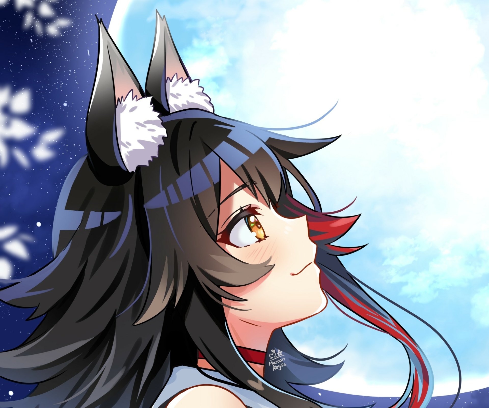 Download Hololive Ookami Mio Anime Virtual Youtuber HD Wallpaper