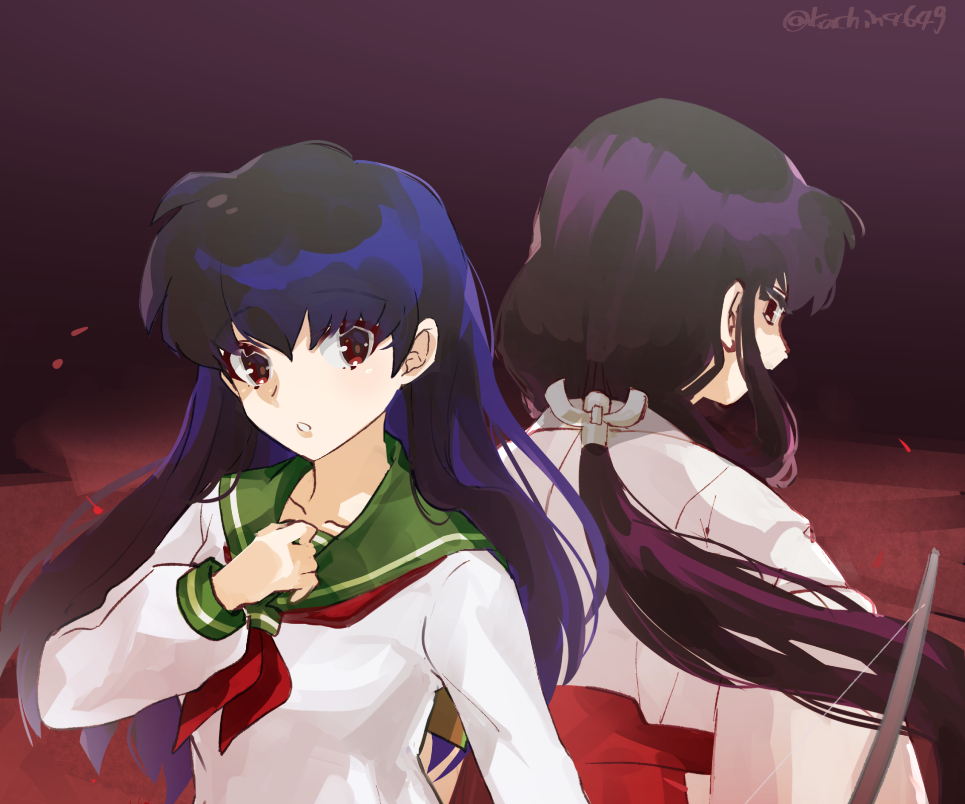 Download Kagome Higurashi Kikyô (InuYasha) Anime InuYasha HD Wallpaper, image size:1920x1600