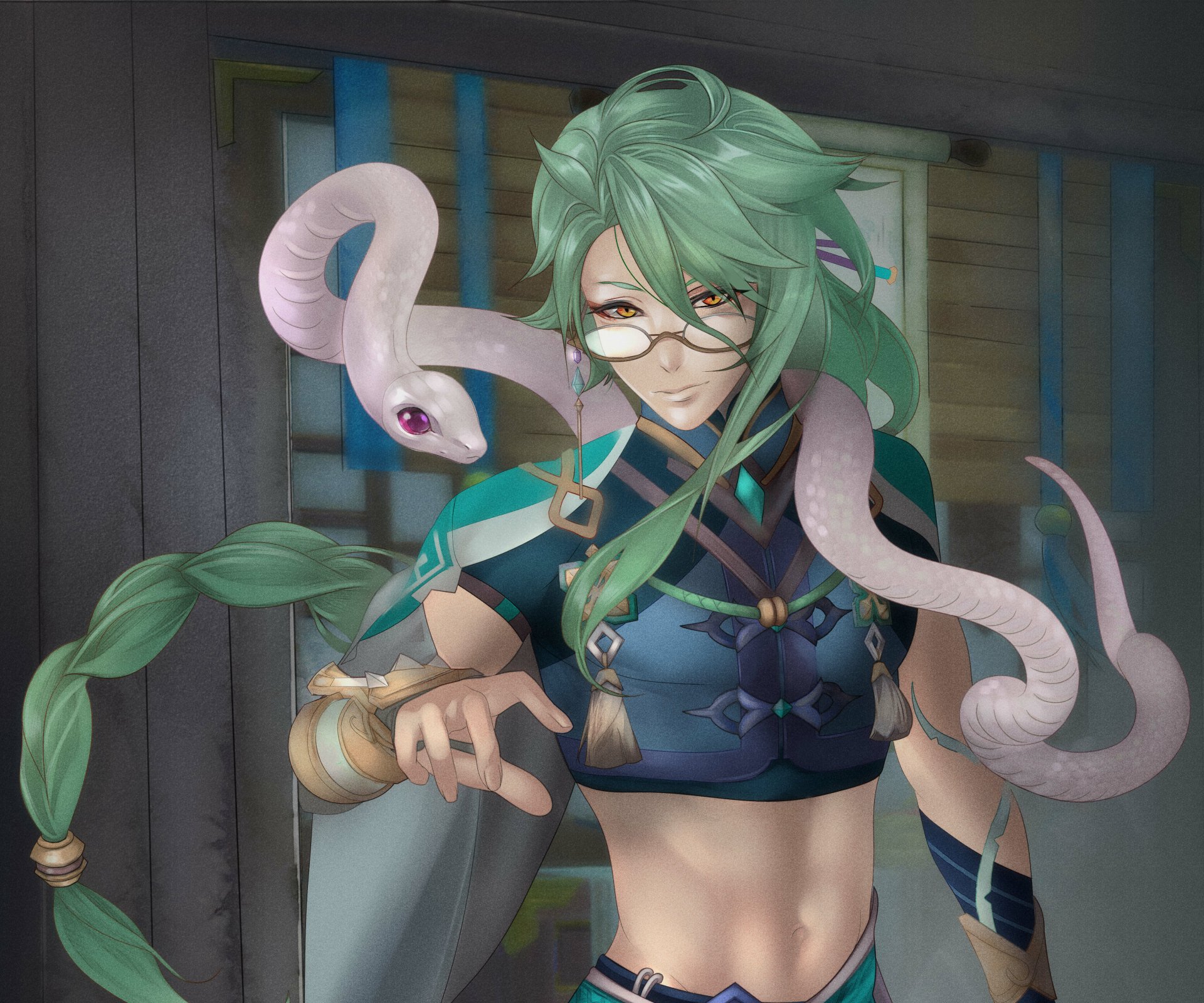 Download Baizhu (Genshin Impact) Video Game Genshin Impact 4k Ultra HD Wallpaper