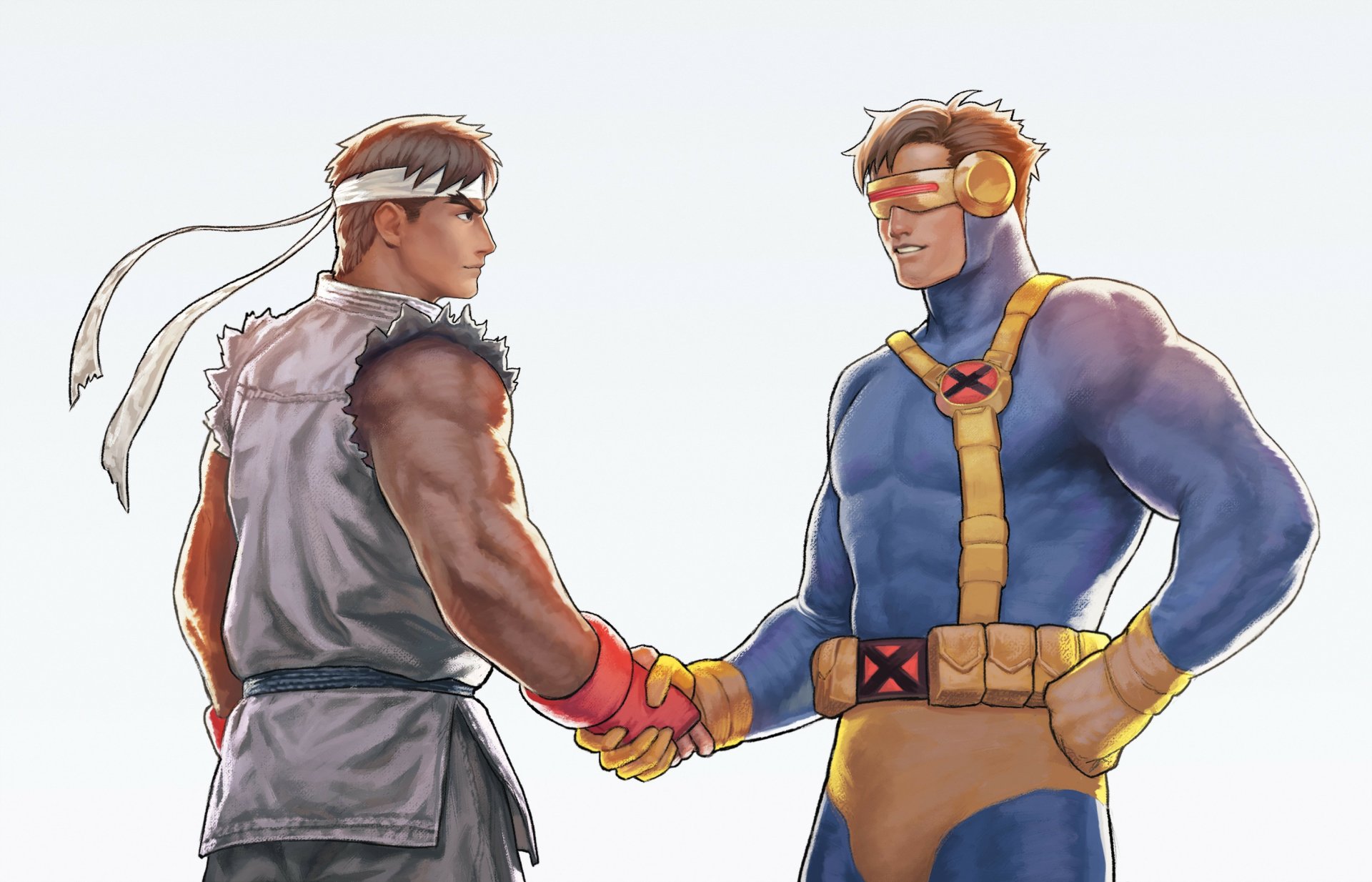 Download Cyclops (Marvel Comics) Ryu (Street Fighter) Video Game X-Men Vs. Street Fighter HD Wallpaper