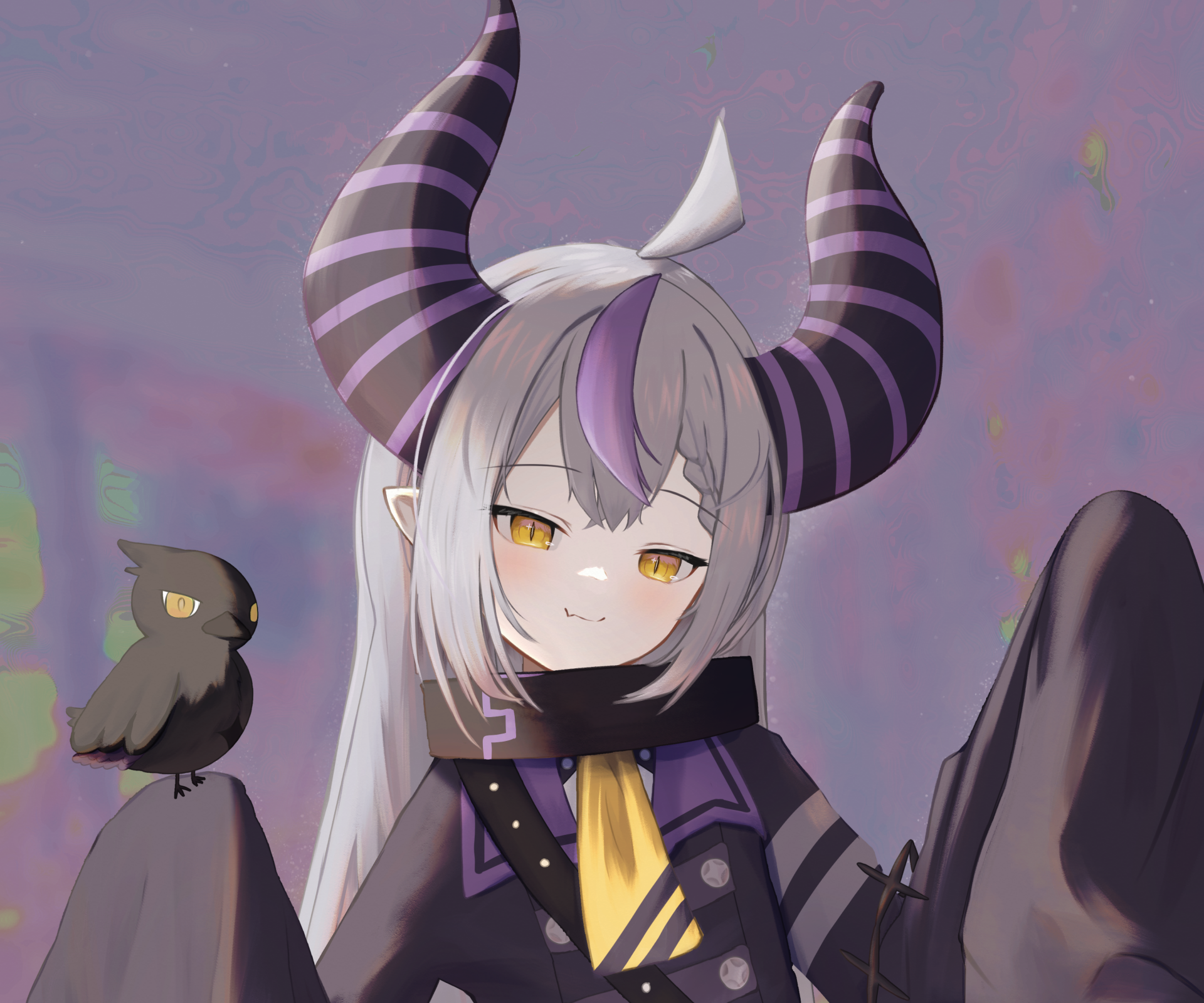 Download Hololive La+ Darknesss (Virtual Youtuber) Anime Virtual Youtuber HD Wallpaper