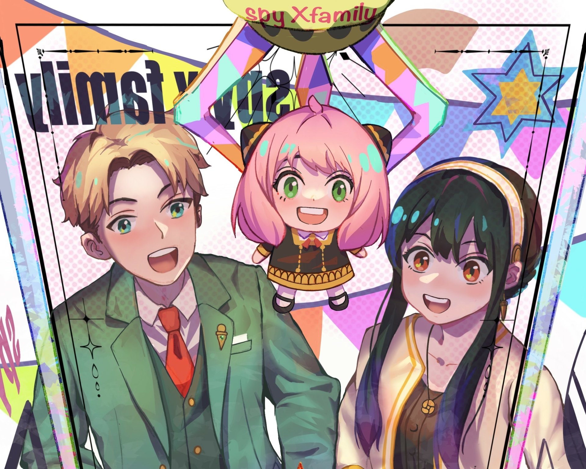 Download Yor Forger Loid Forger Anya Forger Anime Spy X Family HD Wallpaper by 布拉prpr