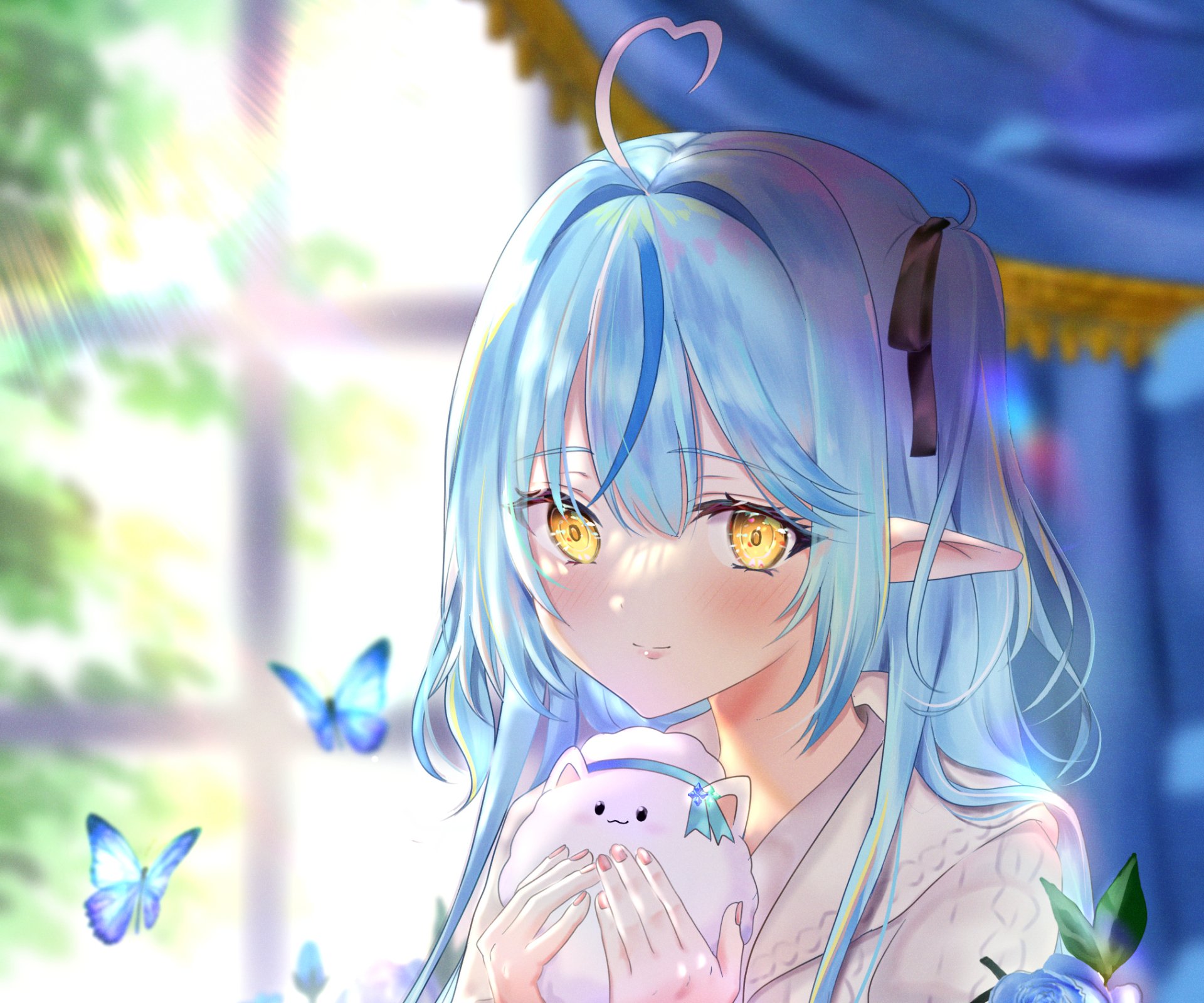 Download Yukihana Lamy Hololive Anime Virtual Youtuber HD Wallpaper