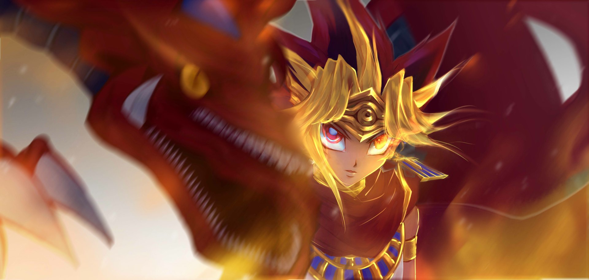 Download Yami Yugi Pharaoh Atem Anime Yu-Gi-Oh! 4k Ultra HD Wallpaper