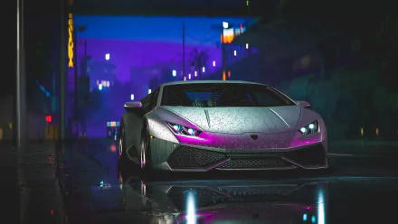 silver car vehicle Lamborghini Huracan HD Desktop Wallpaper | Background Image