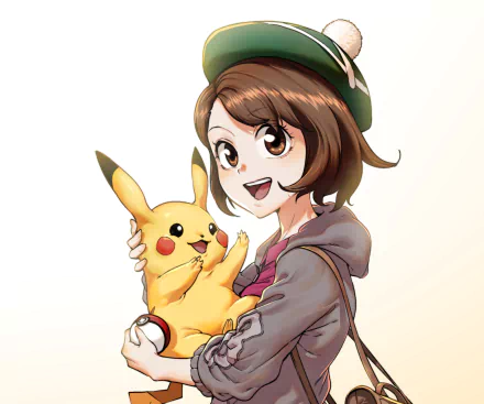 Gloria (Pokémon) Pikachu video game Pokémon: Sword and Shield HD Desktop Wallpaper | Background Image