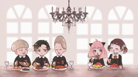 Damian Desmond Anya Forger Anime Spy x Family HD Desktop Wallpaper | Background Image