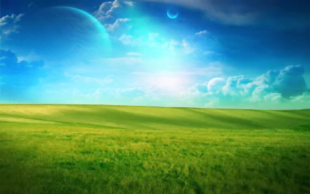 grassland nature a dreamy world HD Desktop Wallpaper | Background Image