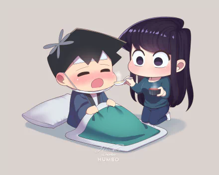 Komi Shouko Tadano Hitohito Anime Komi Can't Communicate HD Desktop Wallpaper | Background Image