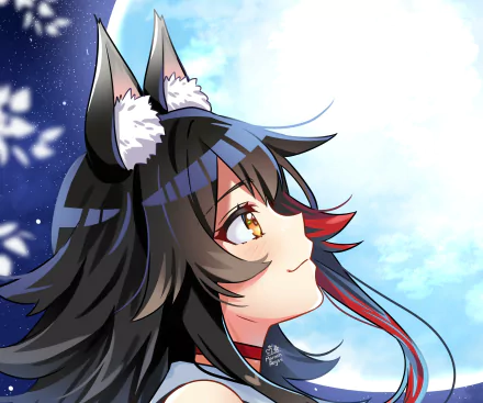 hololive Ookami Mio Anime Virtual Youtuber HD Desktop Wallpaper | Background Image