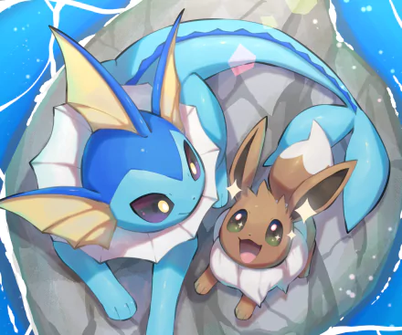 Vaporeon (Pokémon) Eevee (Pokémon) video game Pokemon HD Desktop Wallpaper | Background Image