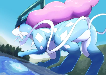 Suicune (Pokémon) video game Pokemon HD Desktop Wallpaper | Background Image