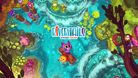 video game River Tails: Stronger Together HD Desktop Wallpaper | Background Image
