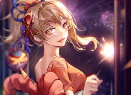 Yoimiya (Genshin Impact) video game Genshin Impact HD Desktop Wallpaper | Background Image