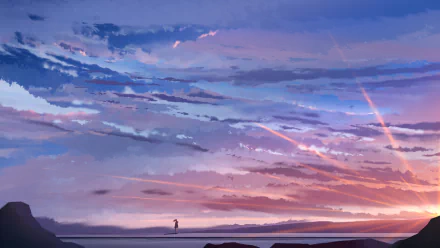 Anime sunrise HD Desktop Wallpaper | Background Image