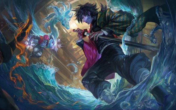 Anime Demon Slayer: Kimetsu no Yaiba Demon Slayer Giyuu Tomioka HD Wallpaper | Background Image