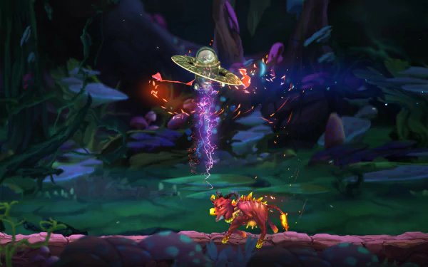 video game Moo Lander HD Desktop Wallpaper | Background Image