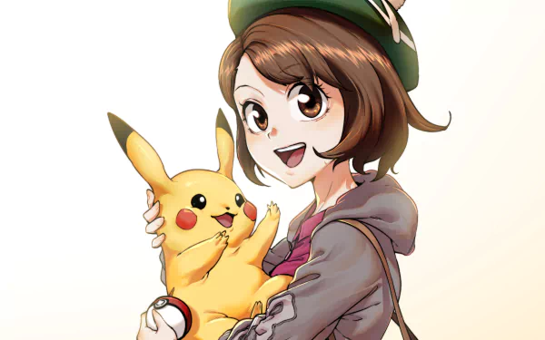 Gloria (Pokémon) Pikachu video game Pokémon: Sword and Shield HD Desktop Wallpaper | Background Image
