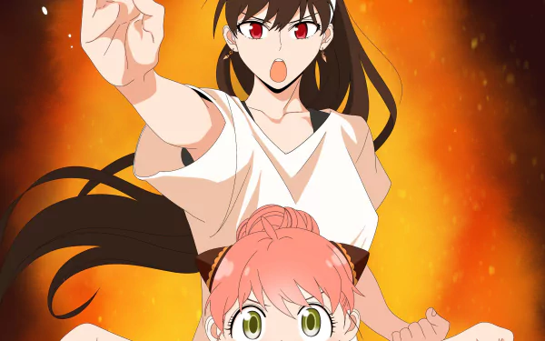 Anya Forger Yor Forger Anime Spy x Family HD Desktop Wallpaper | Background Image