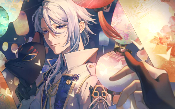 Kamisato Ayato video game Genshin Impact HD Desktop Wallpaper | Background Image