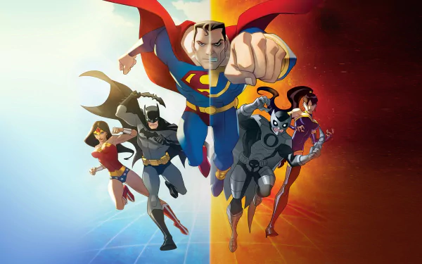 Owlman (DC Comics) Wonder Woman Batman Ultraman (DC Comics) Superman movie Justice League: Crisis On Two Earths HD Desktop Wallpaper | Background Image