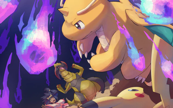 Dragonite (Pokémon) video game Pokemon: Black and White HD Desktop Wallpaper | Background Image