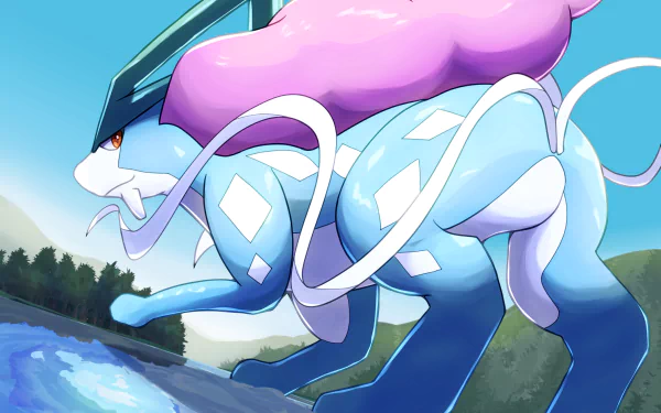 Suicune (Pokémon) video game Pokemon HD Desktop Wallpaper | Background Image