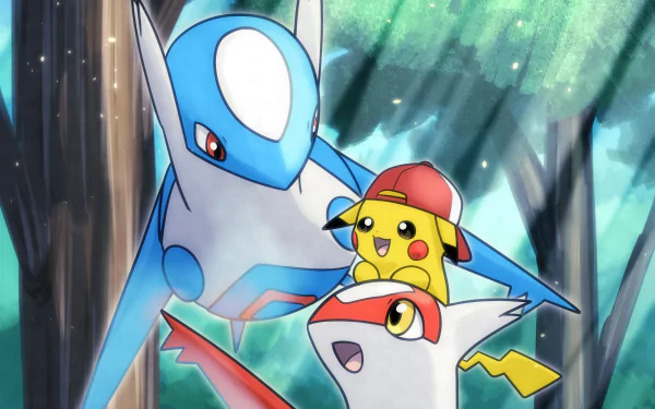 Latias (Pokémon) Latios (Pokémon) Pikachu video game Pokemon: Red and Blue HD Desktop Wallpaper | Background Image