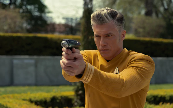 Christopher Pike Anson Mount TV Show Star Trek: Strange New Worlds HD Desktop Wallpaper | Background Image