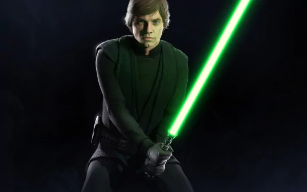 Luke Skywalker video game Star Wars Battlefront II (2017) HD Desktop Wallpaper | Background Image