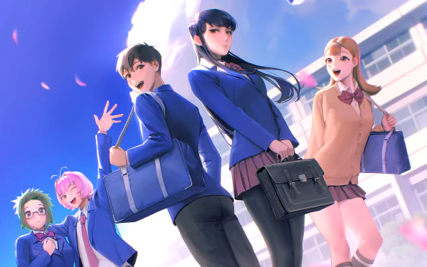 Anime Komi Can't Communicate HD Desktop Wallpaper | Background Image