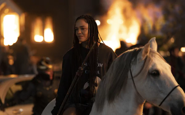 Valkyrie (Marvel Comics) Tessa Thompson movie Thor: Love and Thunder HD Desktop Wallpaper | Background Image