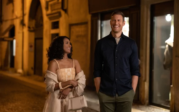 Tom Hopper Kat Graham movie Love in the Villa HD Desktop Wallpaper | Background Image