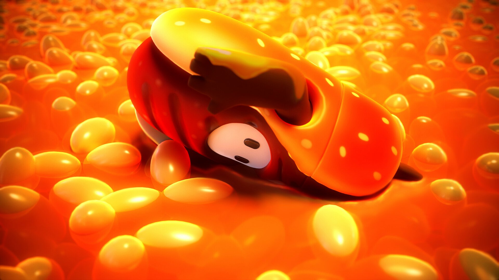 Download Video Game Fall Guys HD Wallpaper by Siân Knight