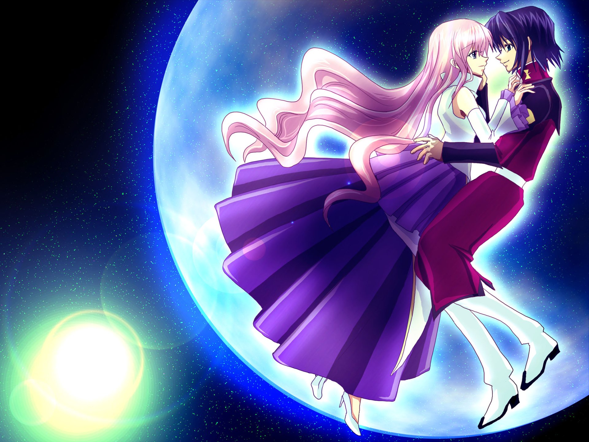 Download Lacus Clyne Athrun Zala Anime Mobile Suit Gundam Seed HD Wallpaper