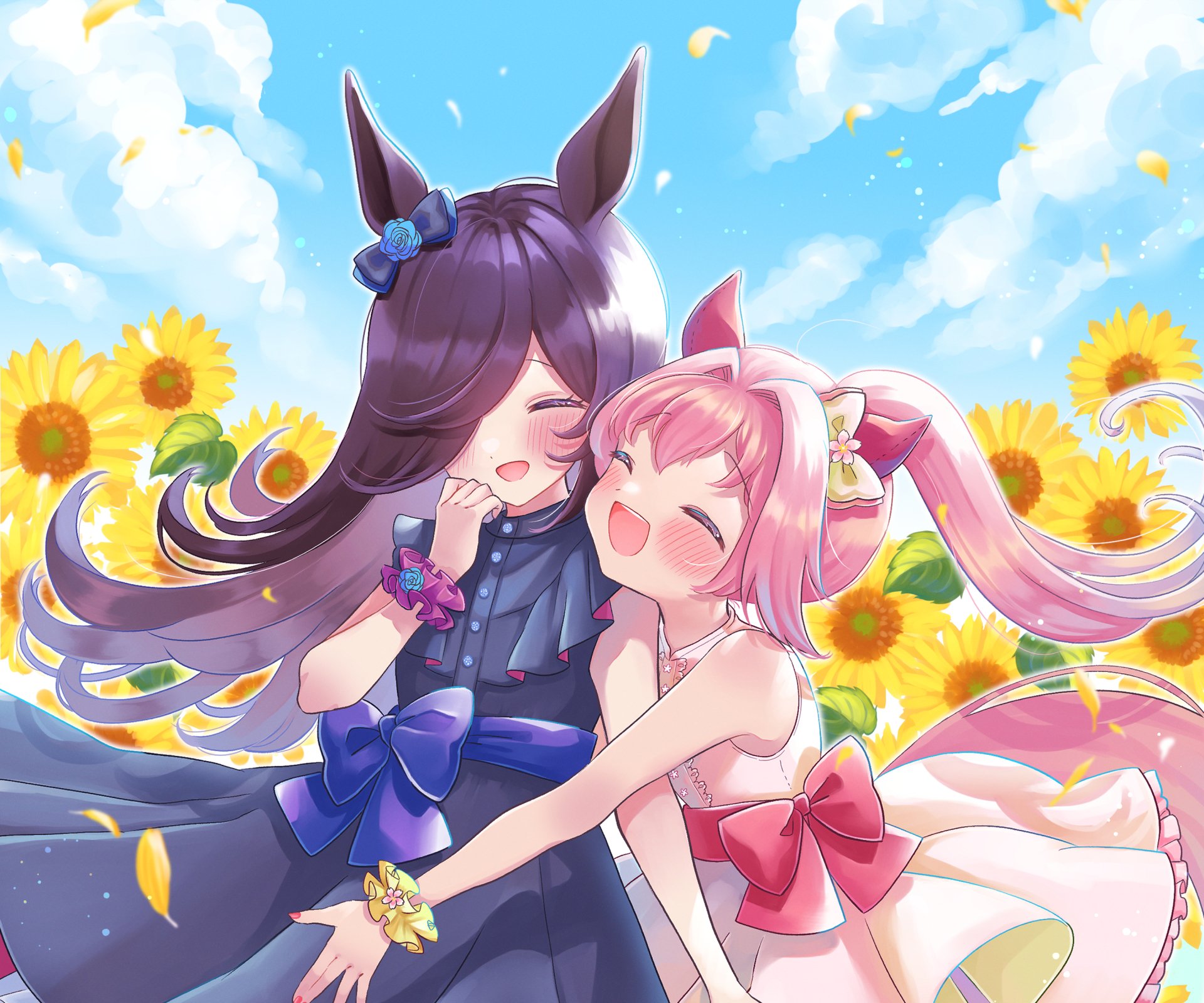 Download Rice Shower Haru Urara Anime Uma Musume: Pretty Derby HD Wallpaper