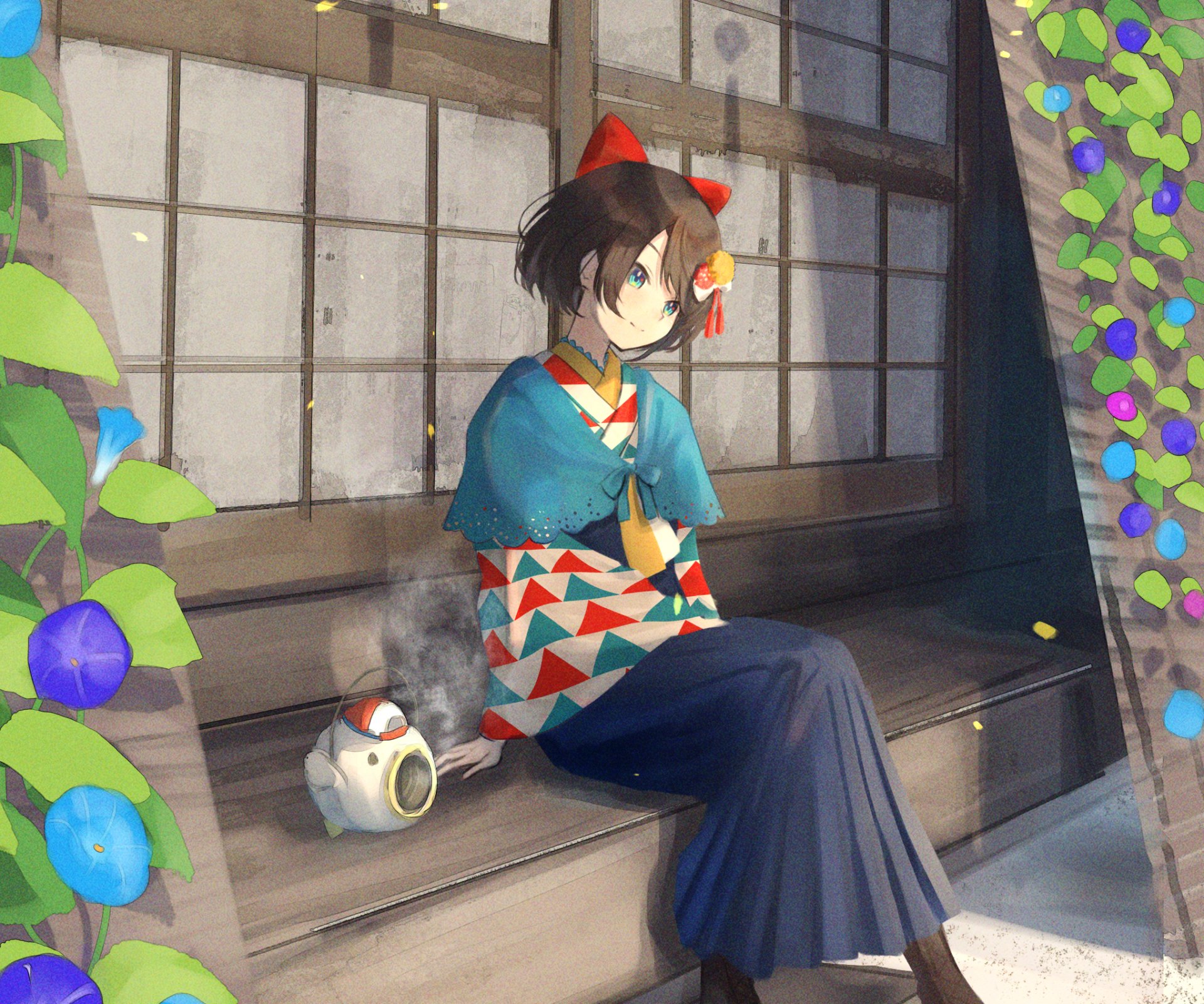 Download Hololive Oozora Subaru Anime Virtual Youtuber HD Wallpaper